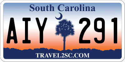 SC license plate AIY291