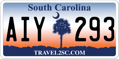 SC license plate AIY293