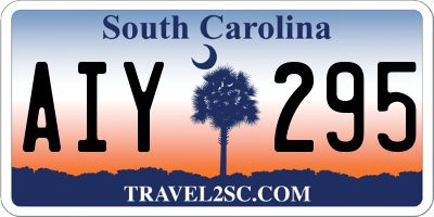 SC license plate AIY295