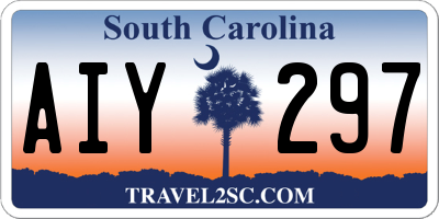 SC license plate AIY297