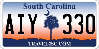 SC license plate AIY330