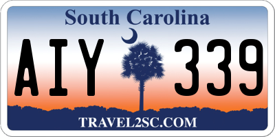 SC license plate AIY339