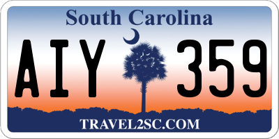 SC license plate AIY359