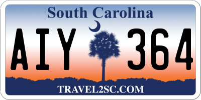 SC license plate AIY364