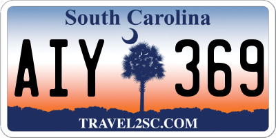 SC license plate AIY369
