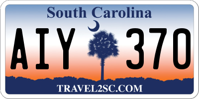 SC license plate AIY370
