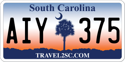 SC license plate AIY375