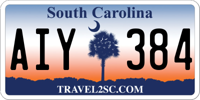 SC license plate AIY384