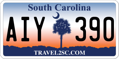 SC license plate AIY390