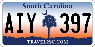 SC license plate AIY397