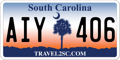 SC license plate AIY406