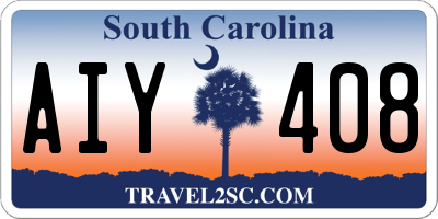 SC license plate AIY408
