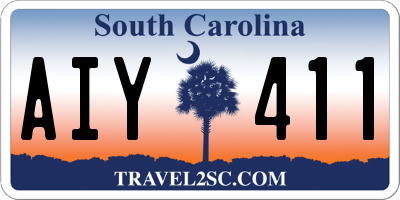 SC license plate AIY411