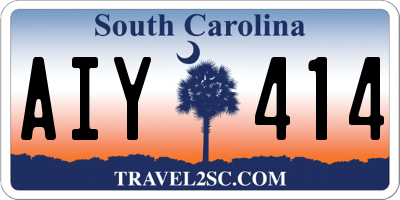 SC license plate AIY414