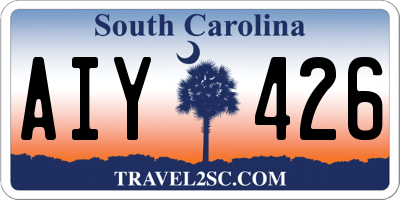 SC license plate AIY426