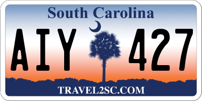 SC license plate AIY427