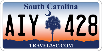 SC license plate AIY428