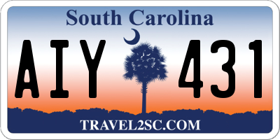 SC license plate AIY431