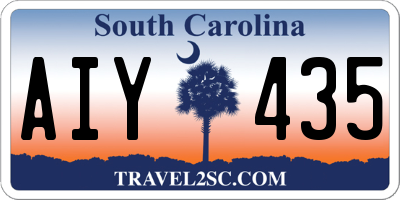 SC license plate AIY435