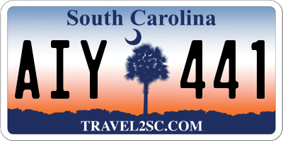 SC license plate AIY441