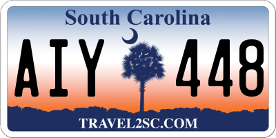 SC license plate AIY448