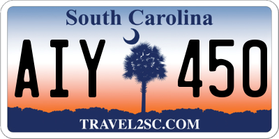 SC license plate AIY450