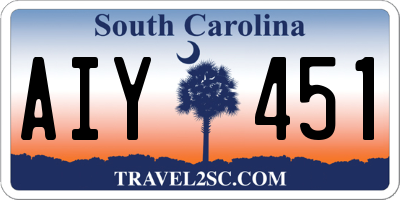 SC license plate AIY451