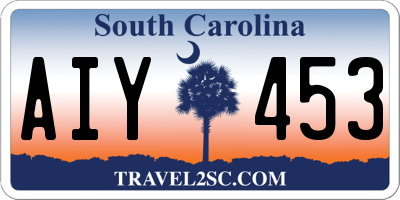 SC license plate AIY453