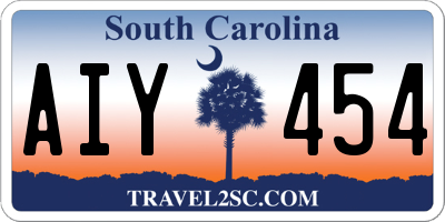SC license plate AIY454
