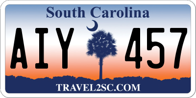 SC license plate AIY457