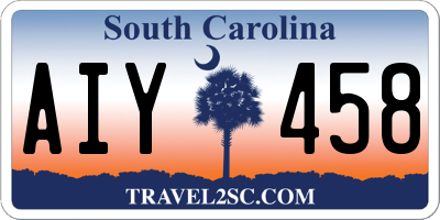 SC license plate AIY458