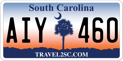 SC license plate AIY460