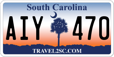SC license plate AIY470