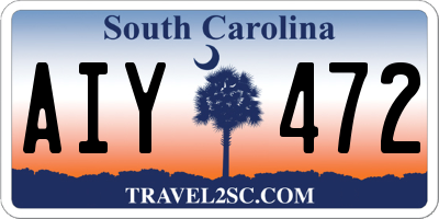 SC license plate AIY472
