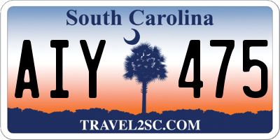 SC license plate AIY475