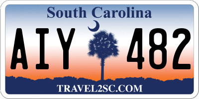 SC license plate AIY482