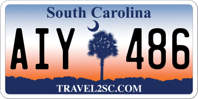 SC license plate AIY486
