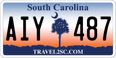 SC license plate AIY487