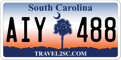 SC license plate AIY488