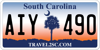SC license plate AIY490