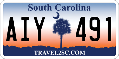 SC license plate AIY491
