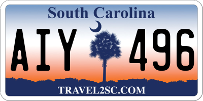 SC license plate AIY496