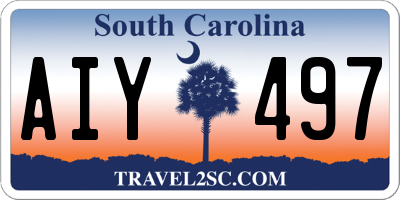 SC license plate AIY497