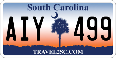 SC license plate AIY499