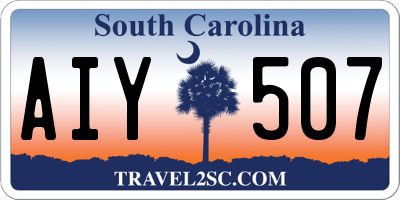 SC license plate AIY507