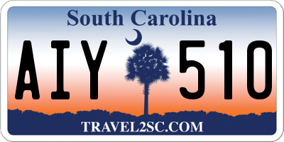 SC license plate AIY510