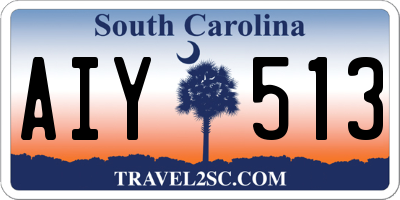 SC license plate AIY513