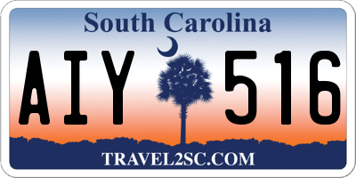 SC license plate AIY516