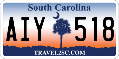 SC license plate AIY518