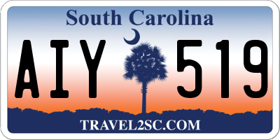 SC license plate AIY519